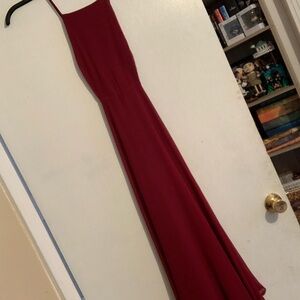 Lulu's Burgundy Maxi Dress